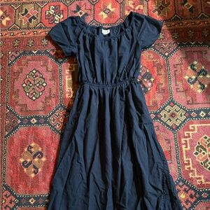 Universal Thread Black Linen Midi Dress